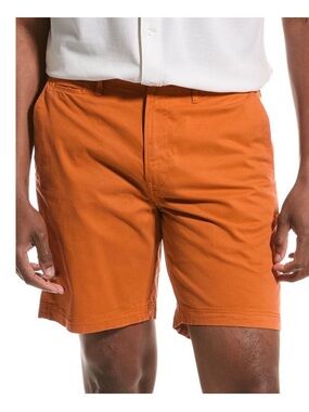 Billy Reid Flat Front Standard Cut Chino Short Sz 31 w MEASUREMENTS Burnt Orange